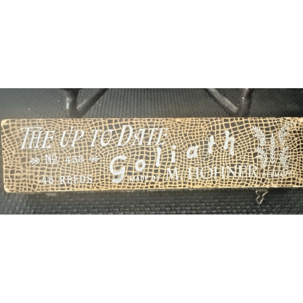 Vtg Harmonica "The Up to Date Goliath" #453 M. HOHNER Original Box Germany w/box